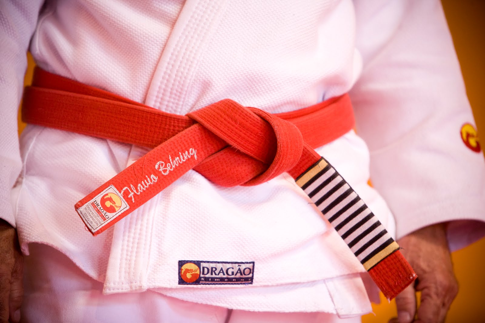 ceinture Jiu Jitsu Brésilien France Flavio Behring ceinture rouge