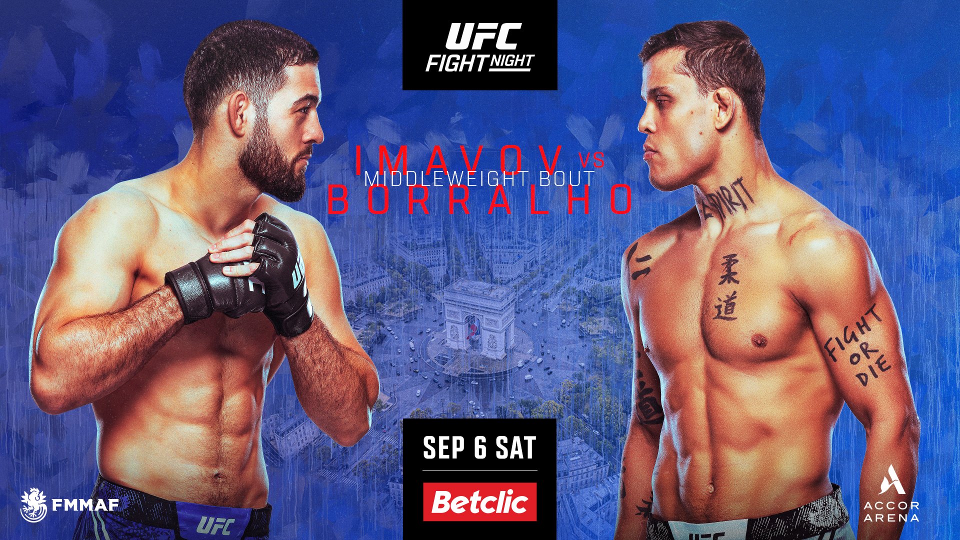 UFC PARIS 4 - IMAVOV X BORRALHO Affiche 2