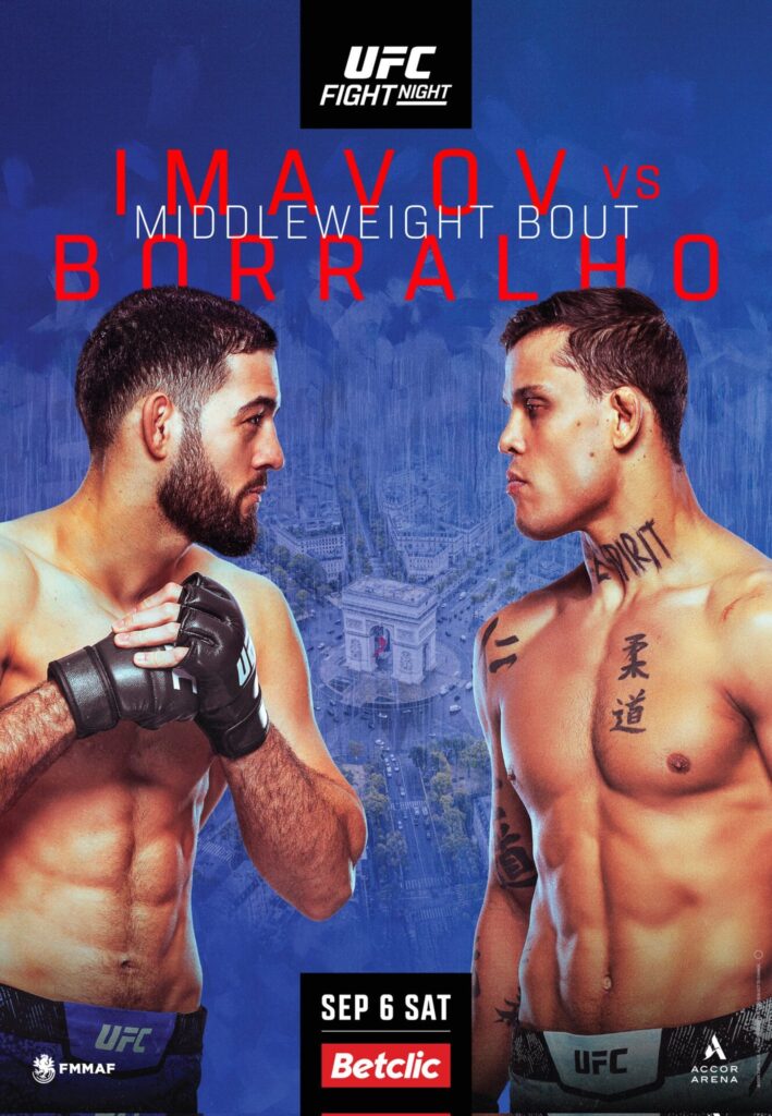 UFC PARIS 4 - IMAVOV X BORRALHO Affiche portrait