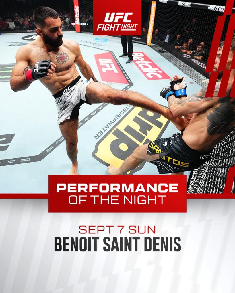 UFC Paris 4 Bonus Benoit Saint Denis