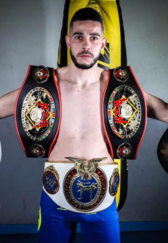 Eddy Naït Slimani KickBoxing Champ Belt