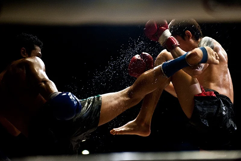 défense de kick en muay thai
