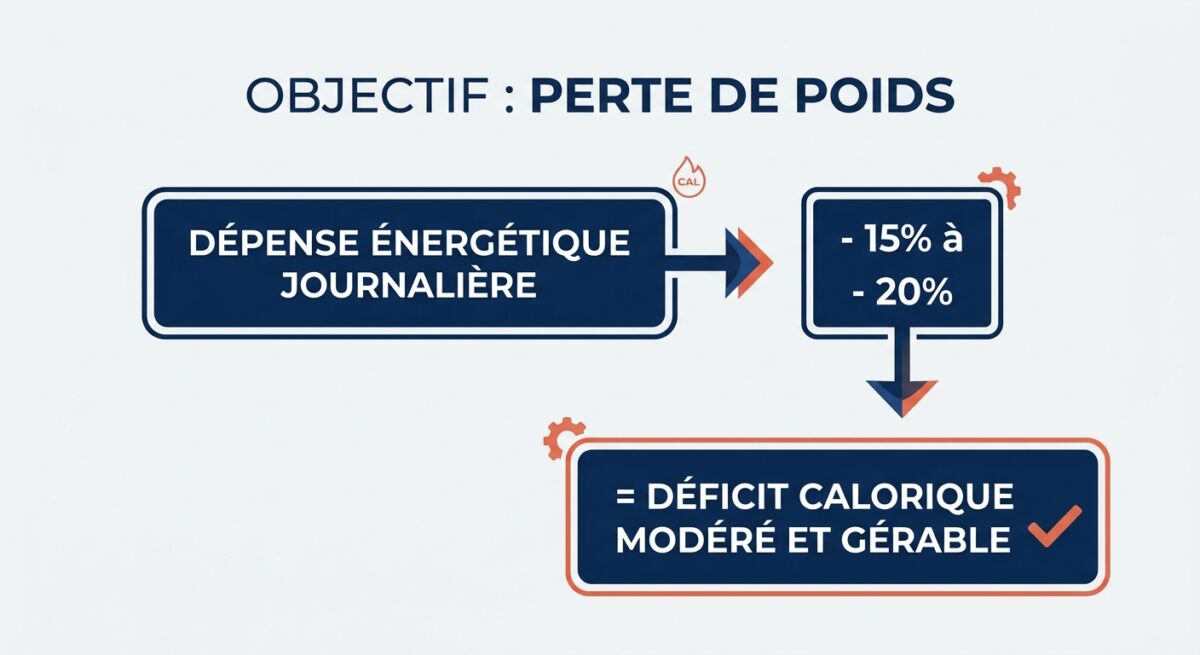 Objectif - Perte de Poids déficit calorique modéré et gérable