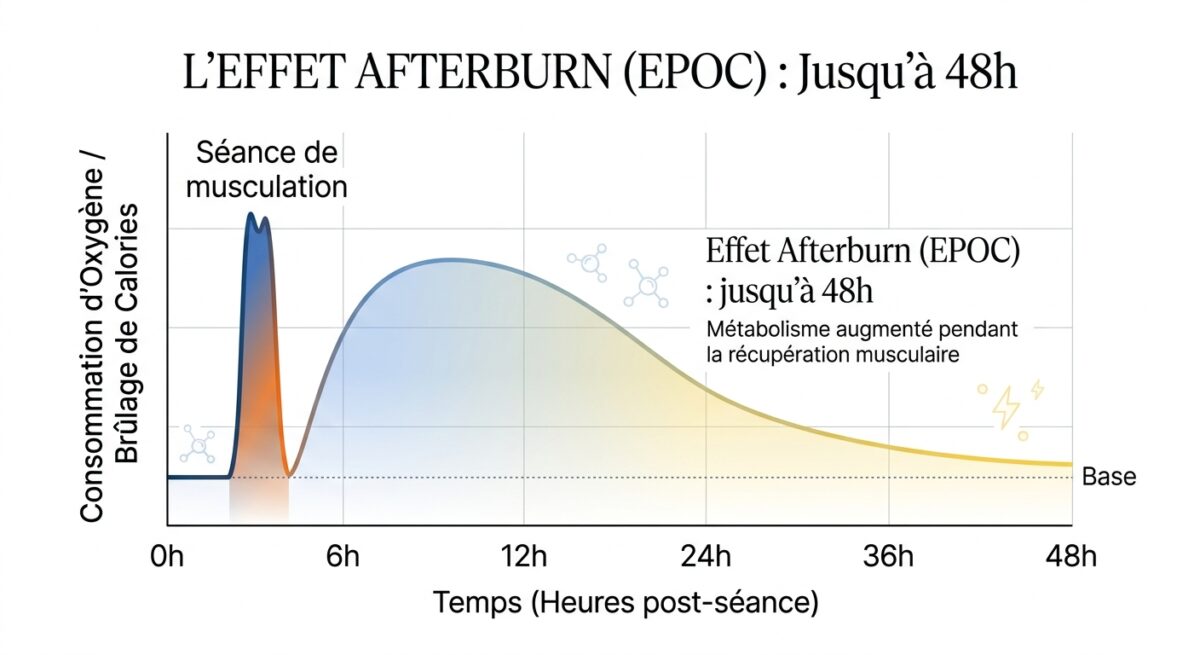 schema musculation et effet Afterburn